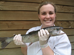 Renee with fish